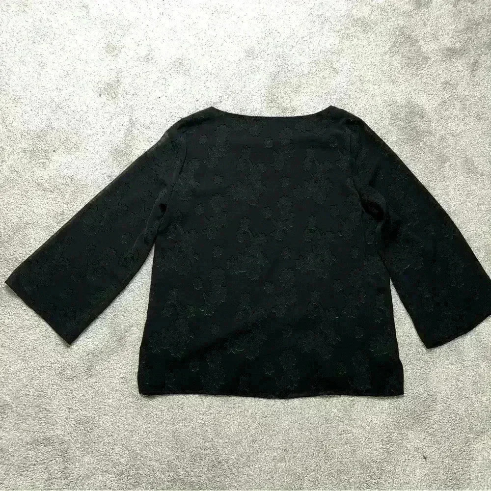 NEW Vince Camuto Blouse Black - Picture 2 of 9